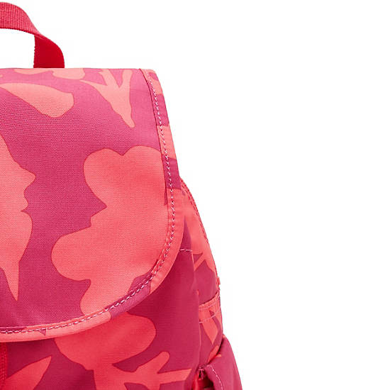 Kipling City Pack Small Printed Rugzak Roze | BE 1517GS